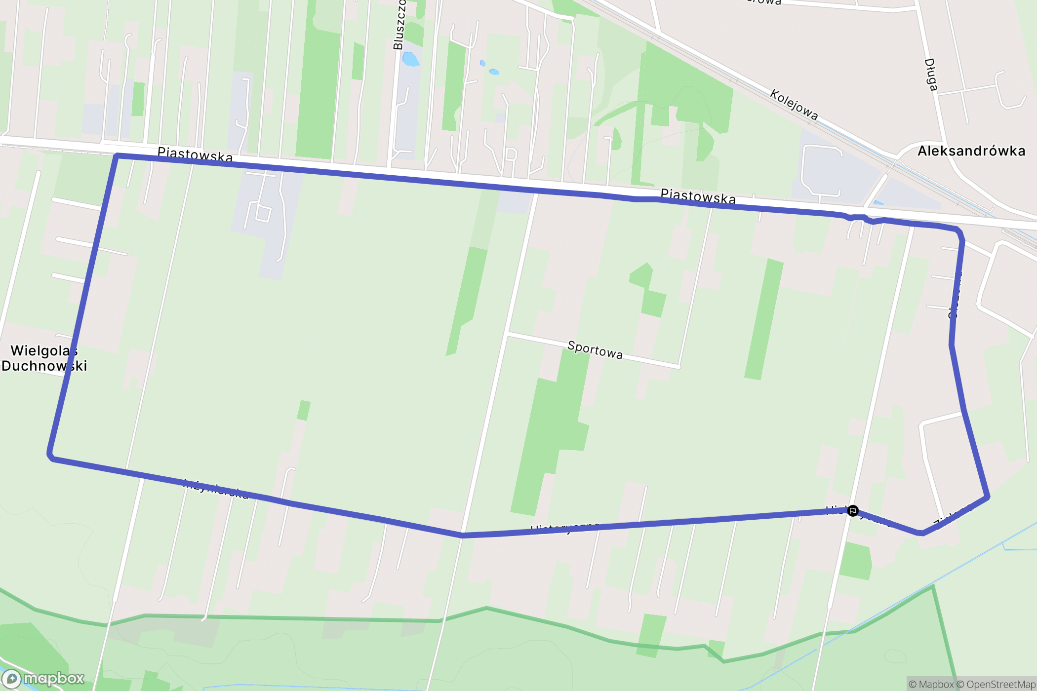 Wielgolas Duchnowski: mapa trasy - Poland