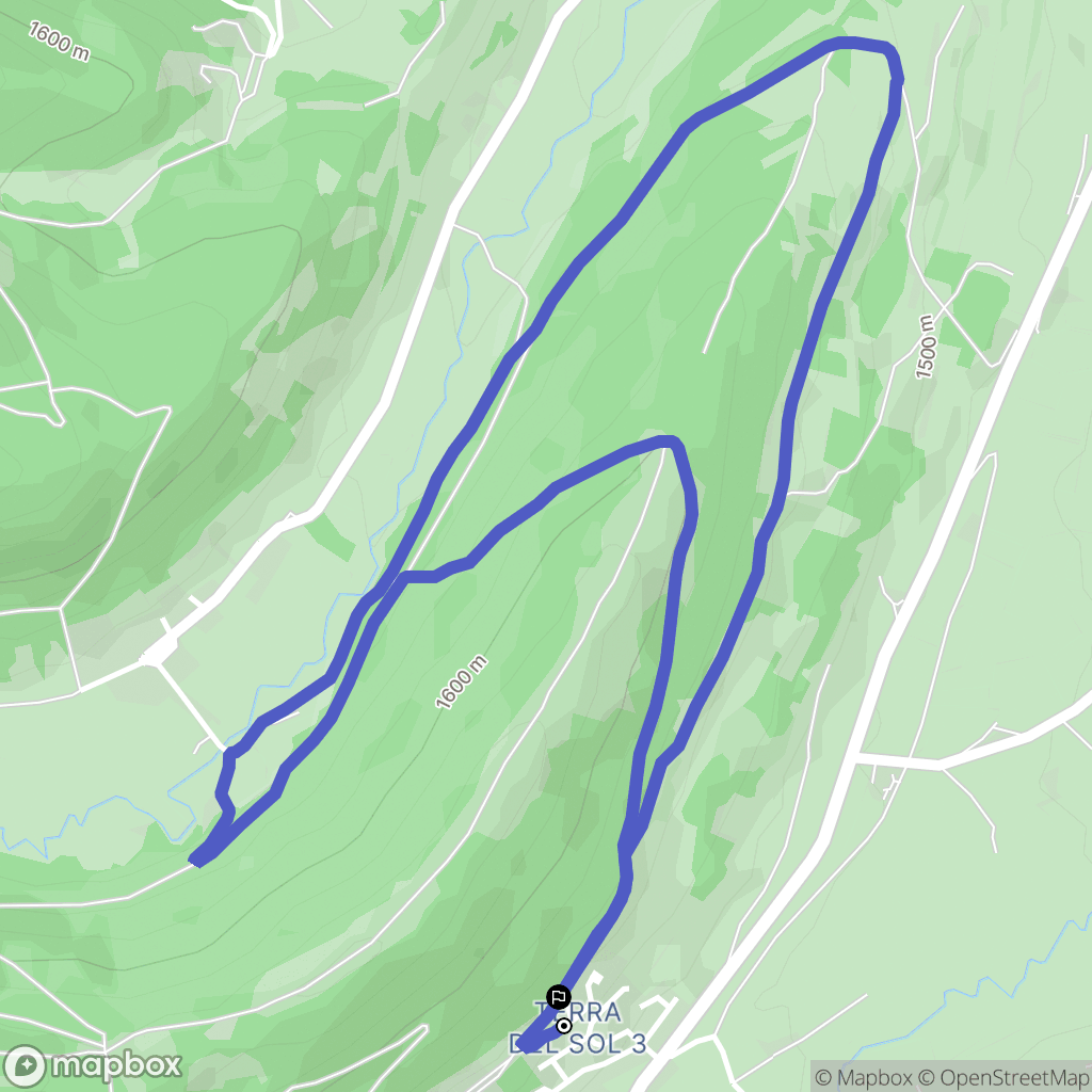 Formiguères : carte du parcours de randonnée - France