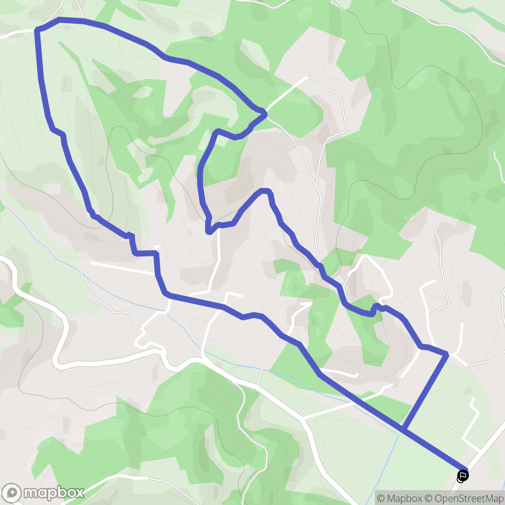 Saint-Vérand : carte du parcours de randonnée - France