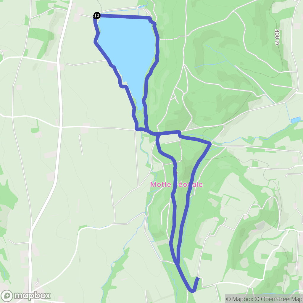 Orieux : carte du parcours de randonnée - France