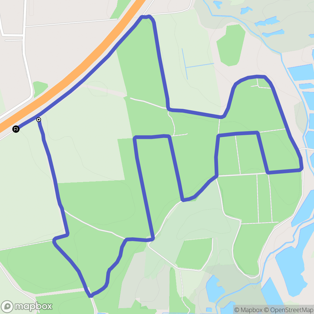Kiekrz: mapa trasy - Poland