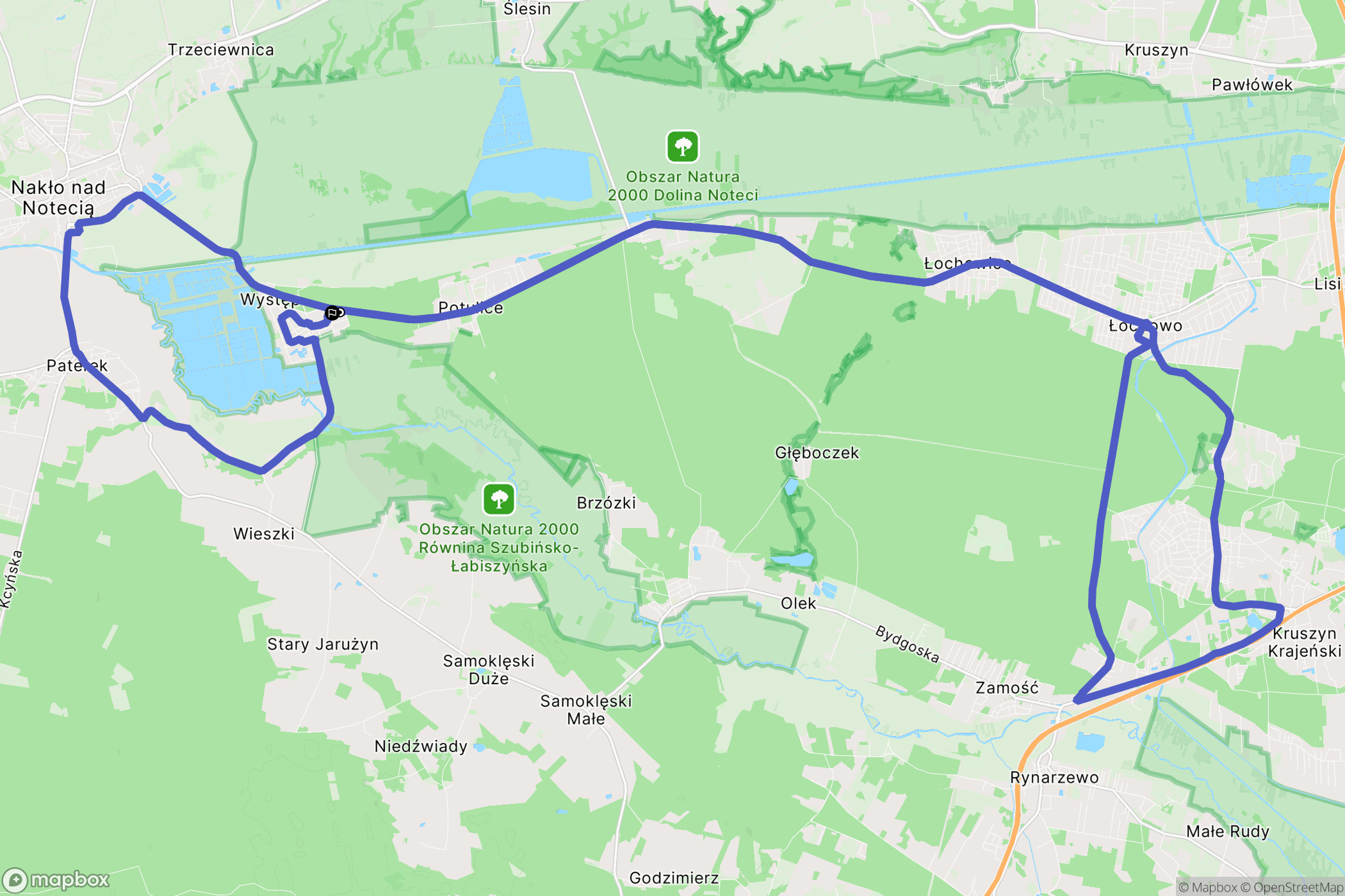 Występ: mapa trasy - Poland