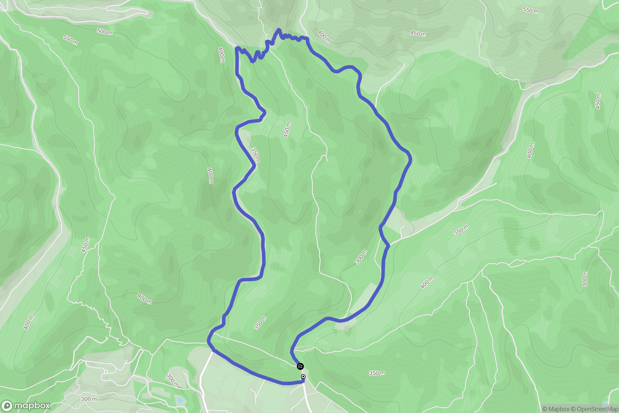 Lauris : carte du parcours de randonnée - France