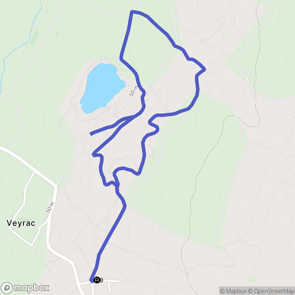 Villeveyrac : carte du parcours de randonnée - France