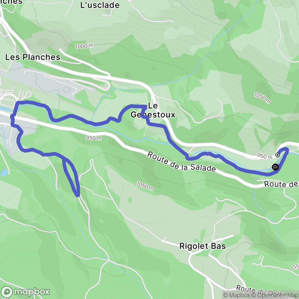 Mont-Dore : carte du parcours de randonnée - France