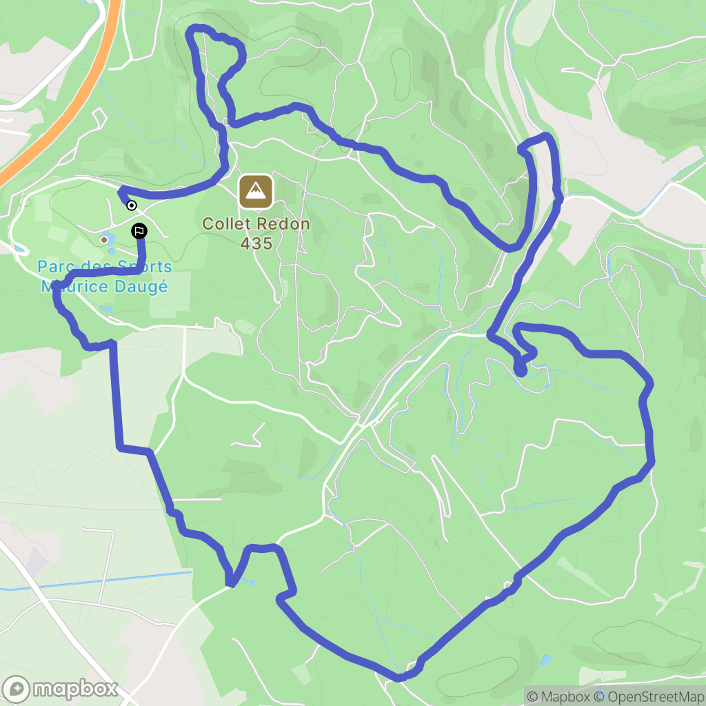 Venelles : carte du parcours de randonnée - France
