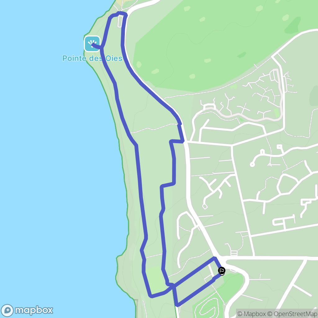 Wimereux : carte du parcours de randonnée - France