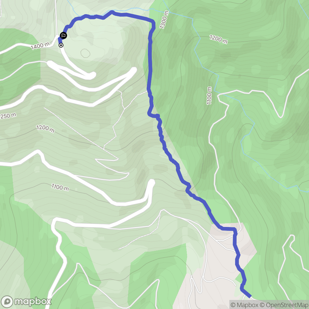 Corsavy : carte du parcours de randonnée - France