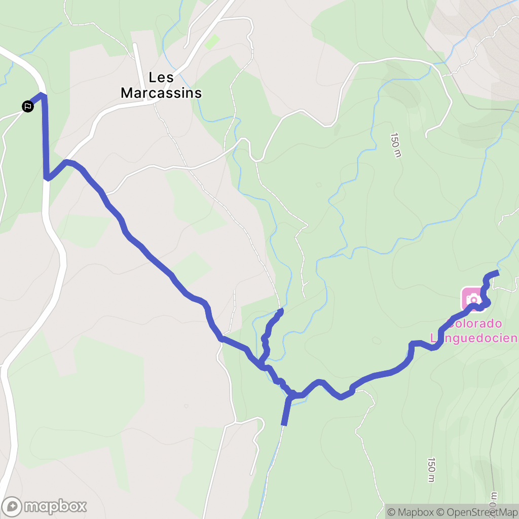 Saint-Jean-de-la-Blaquière : carte du parcours de randonnée - France