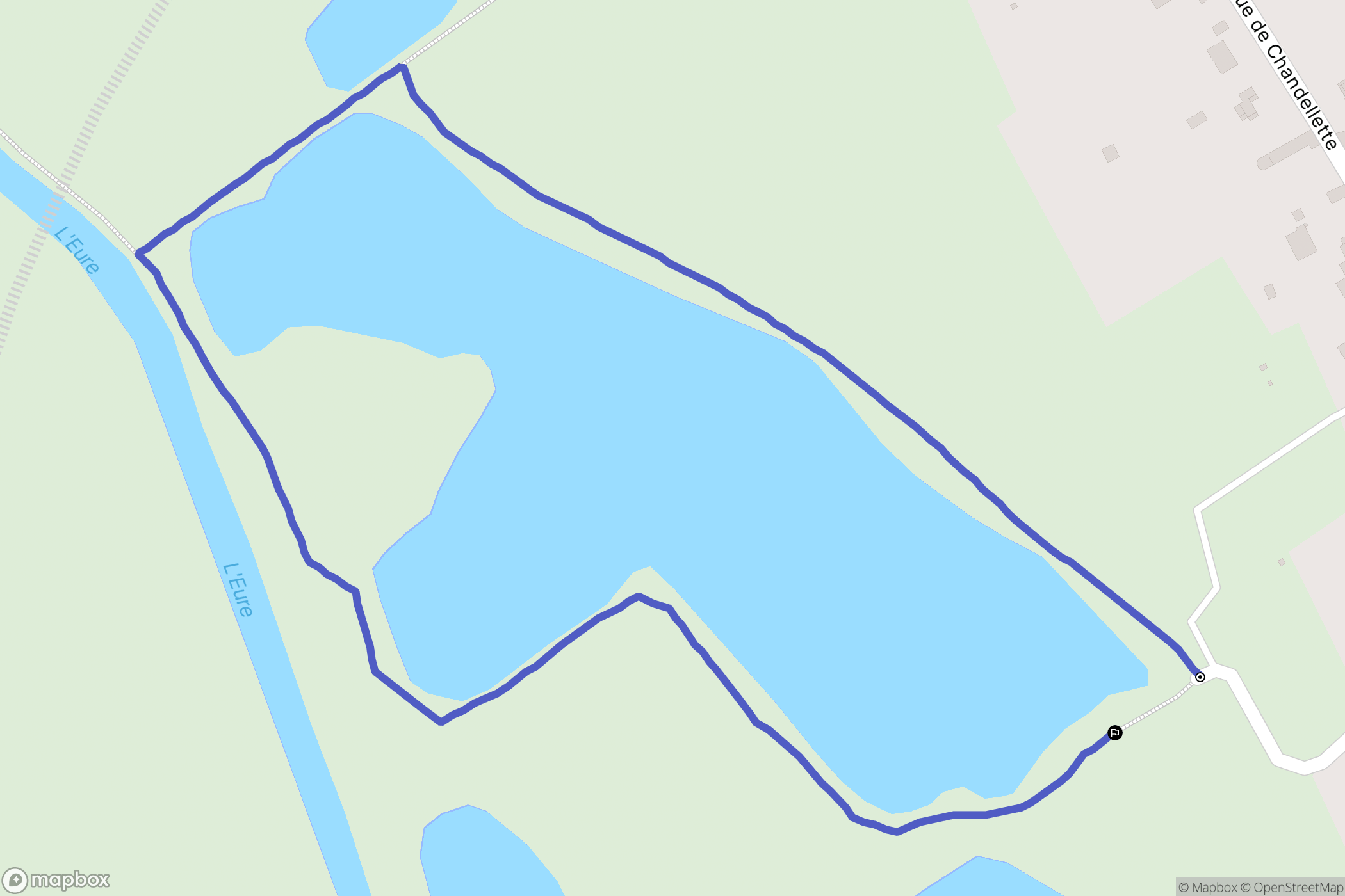 Coulombs : carte du parcours de randonnée - France
