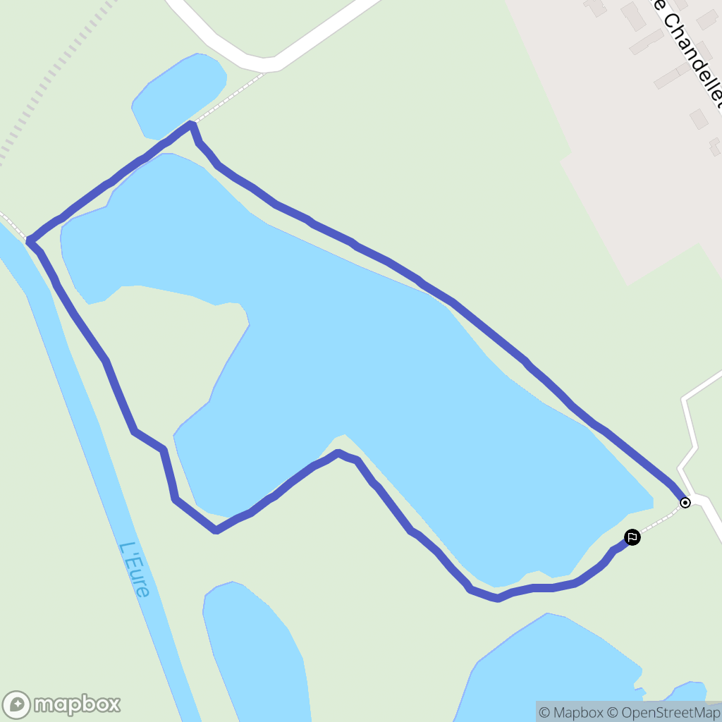 Coulombs : carte du parcours de randonnée - France