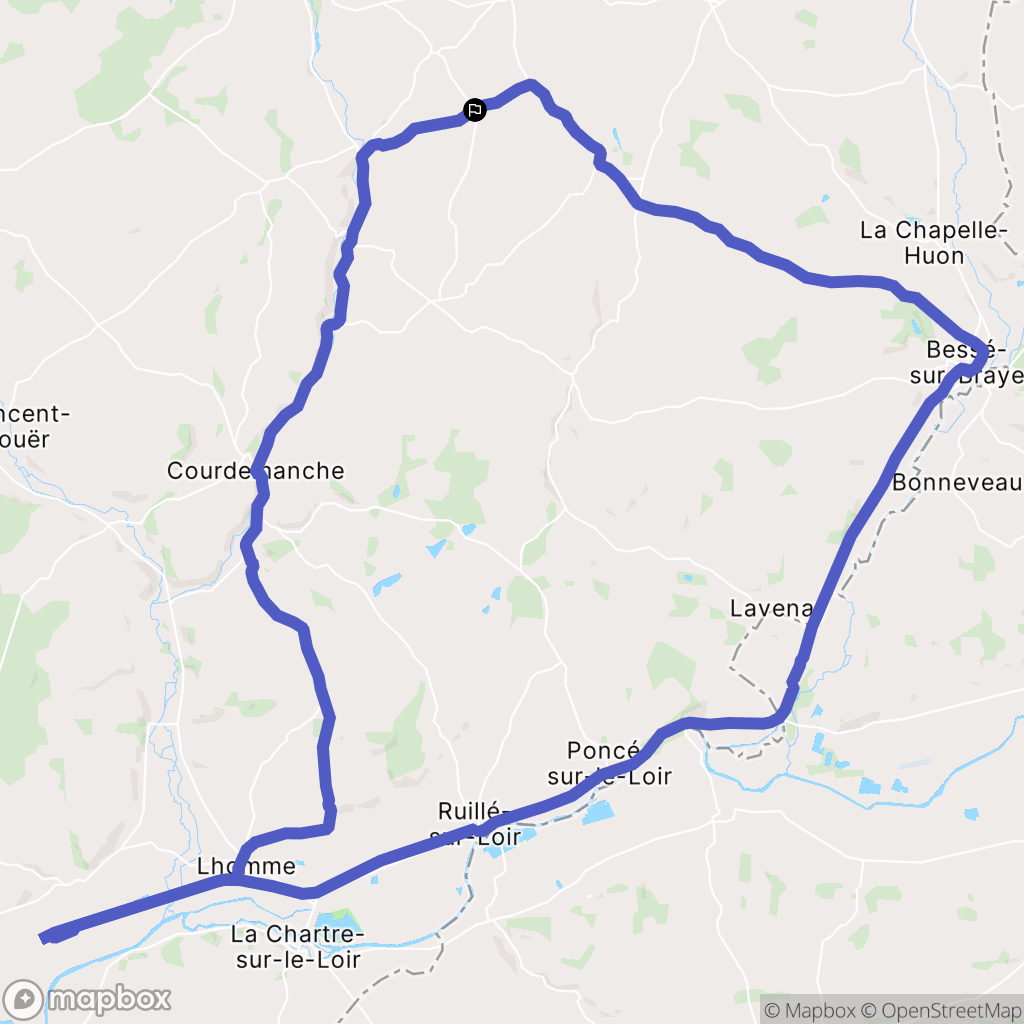 Val-d'Étangson : carte du parcours de randonnée - France
