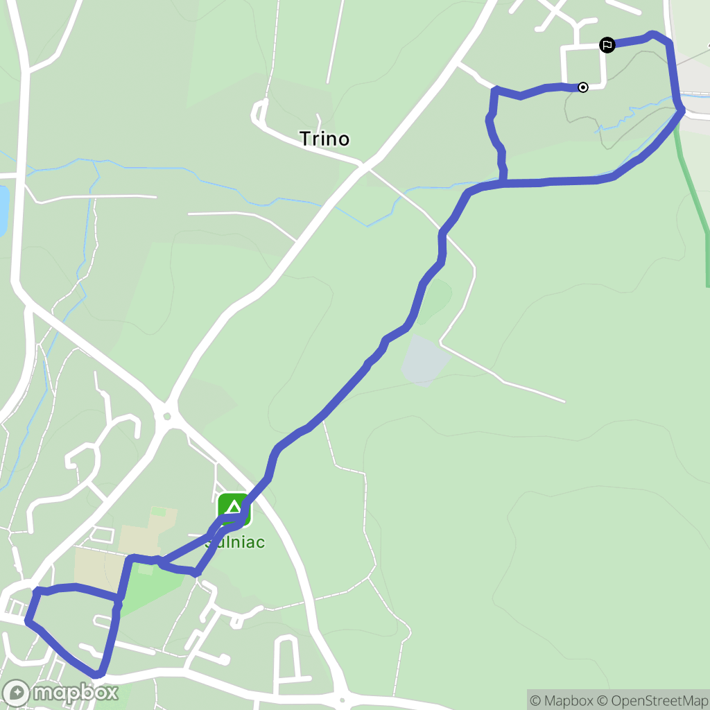 Sulniac : carte du parcours de randonnée - France