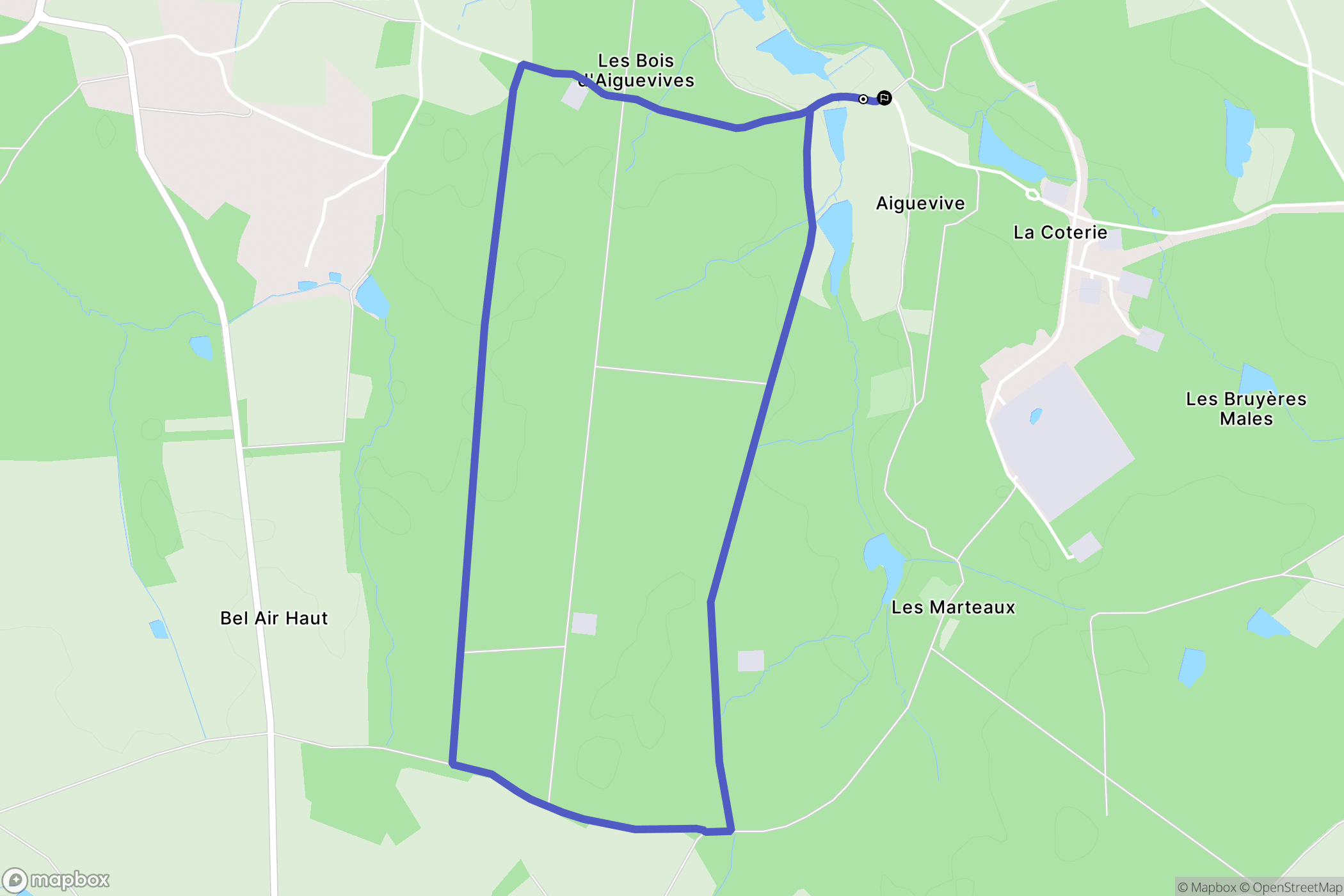 Faverolles-sur-Cher : carte du parcours de randonnée - France