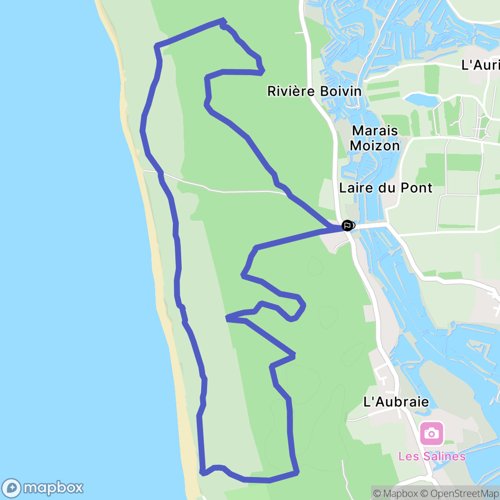 Les Sables-d'Olonne : carte du parcours de randonnée - France