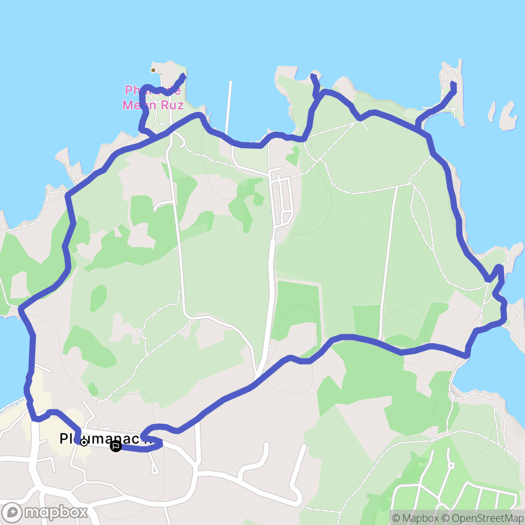 Perros-Guirec : carte du parcours de randonnée - France