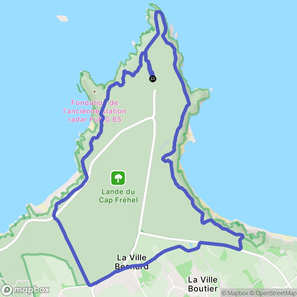 Plévenon : carte du parcours de randonnée - France