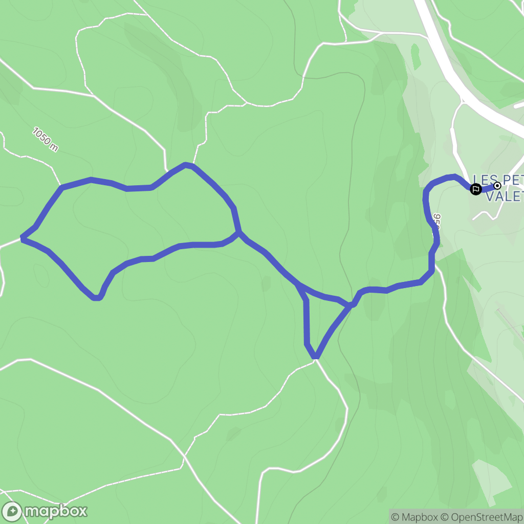 Morbier : carte du parcours de randonnée - France