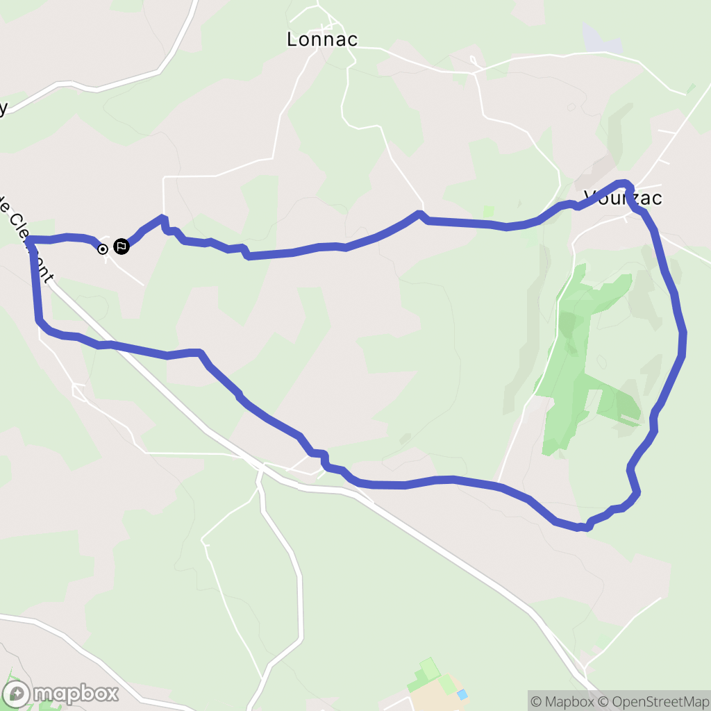 Sanssac-l'Église : carte du parcours de randonnée - France