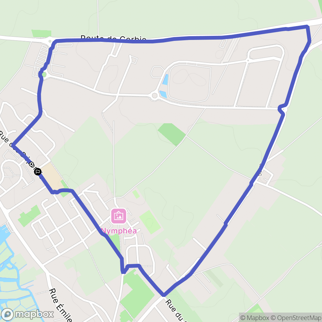 Camon : carte du parcours de randonnée - France