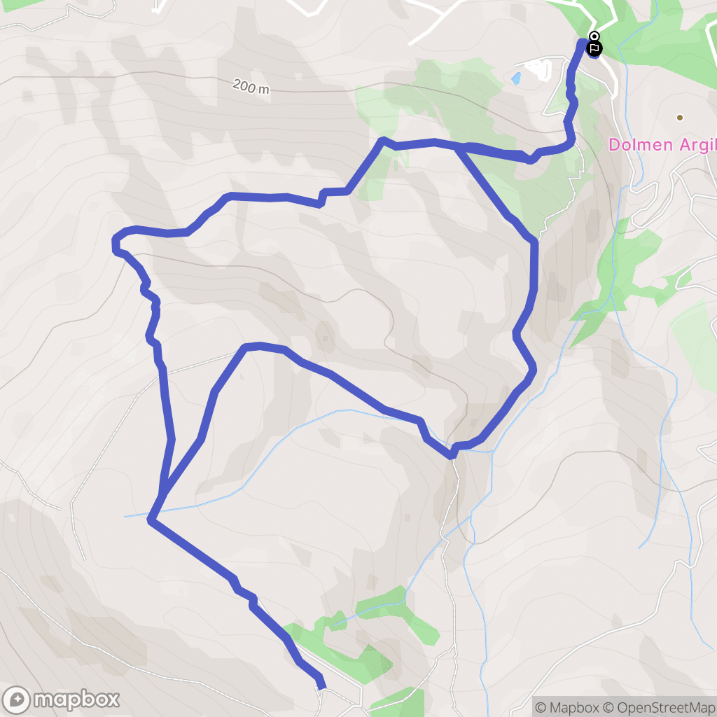 Ascain : carte du parcours de randonnée - France