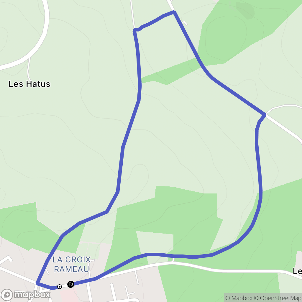 Toucy : carte du parcours de randonnée - France