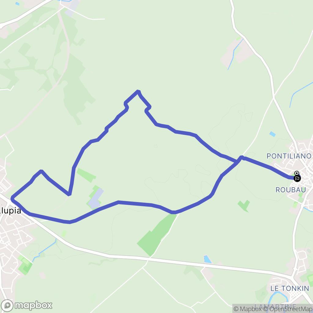 Ponteilla : carte du parcours de randonnée - France