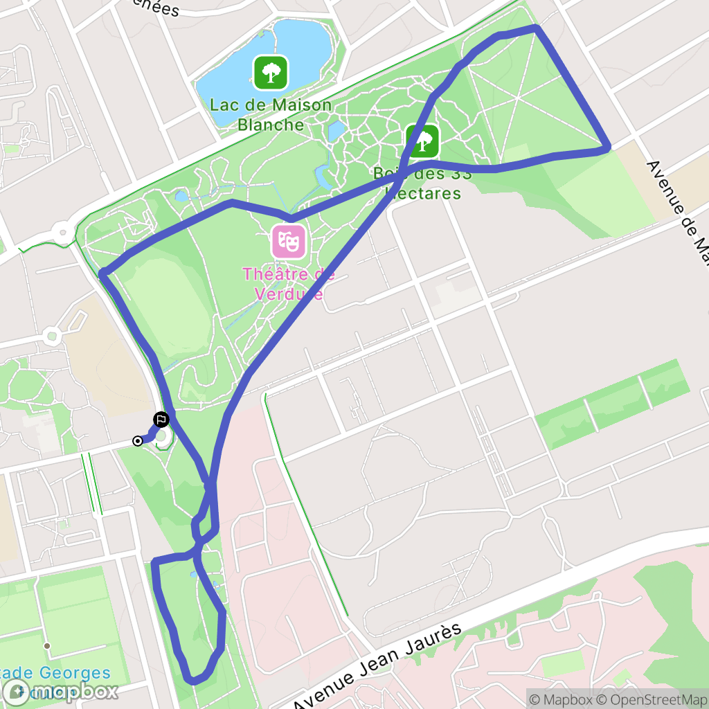 Neuilly-sur-Marne : carte du parcours de randonnée - France