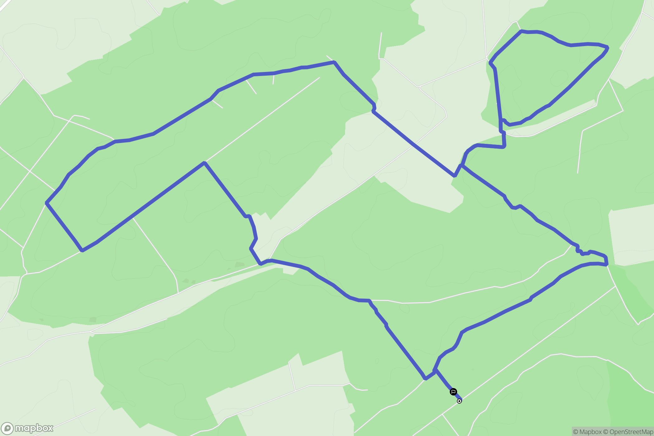 Nicey-sur-Aire : carte du parcours de randonnée - France