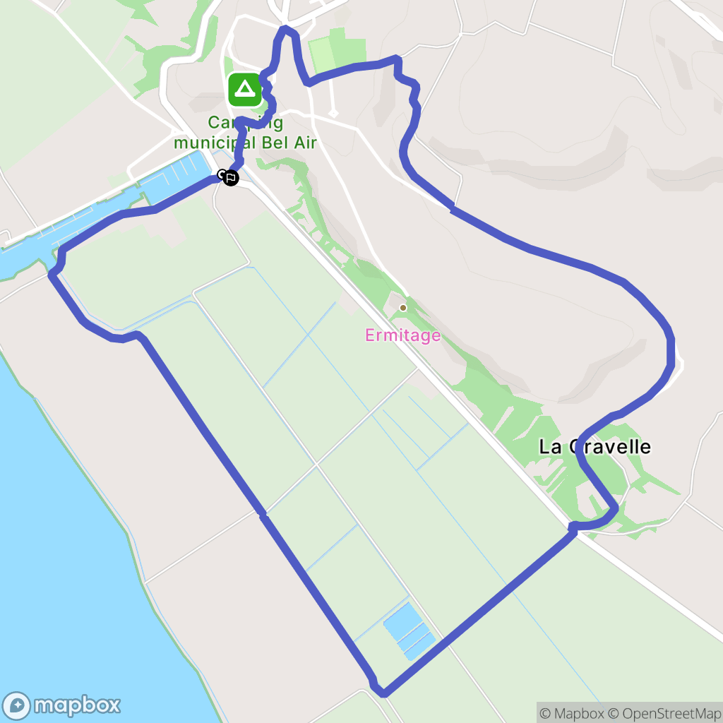 Mortagne-sur-Gironde : carte du parcours de randonnée - France