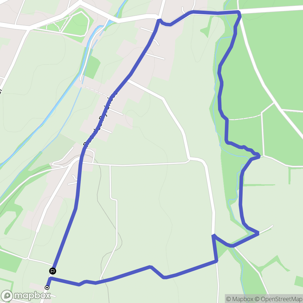 Orleix : carte du parcours de randonnée - France