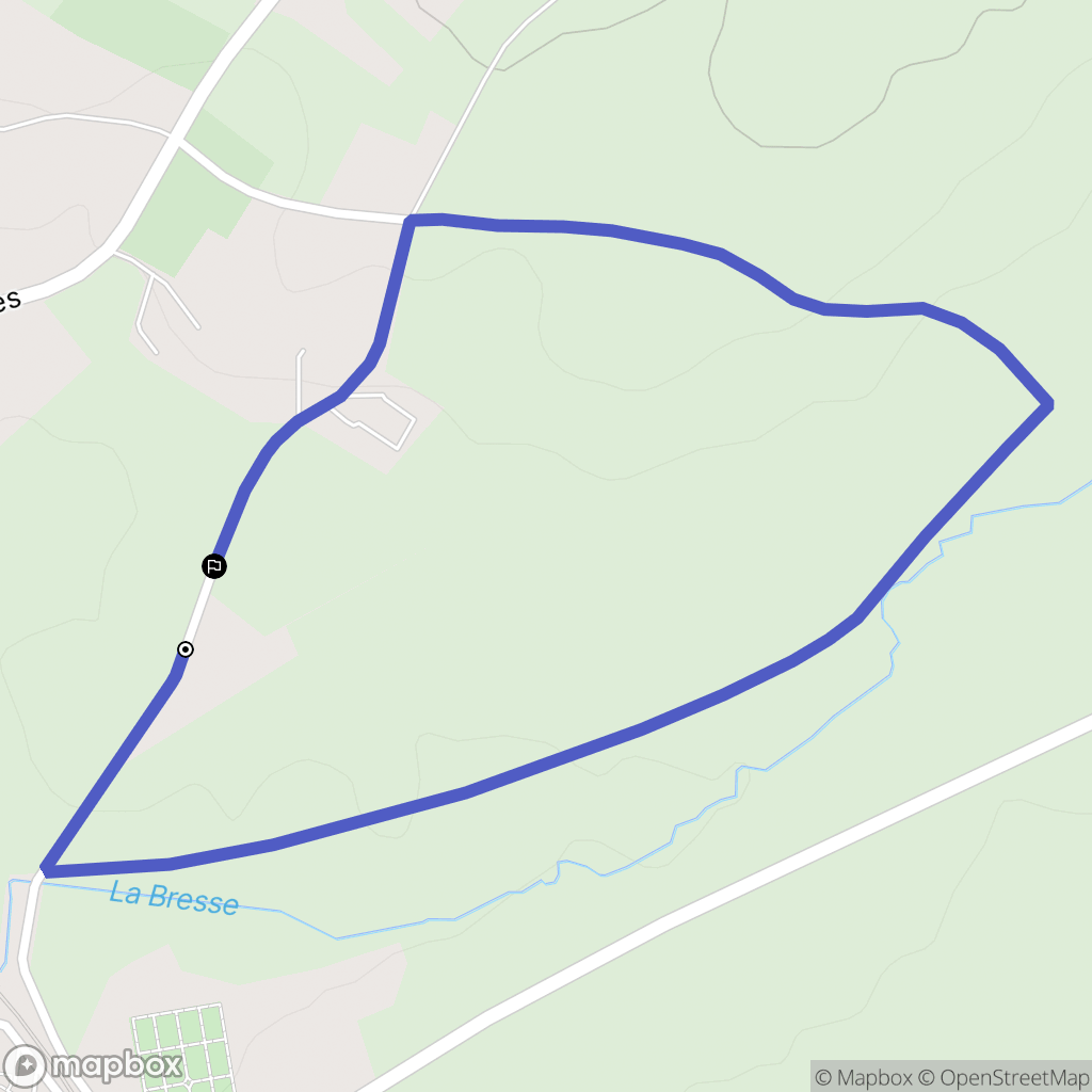 Bar-sur-Aube : carte du parcours de randonnée - France