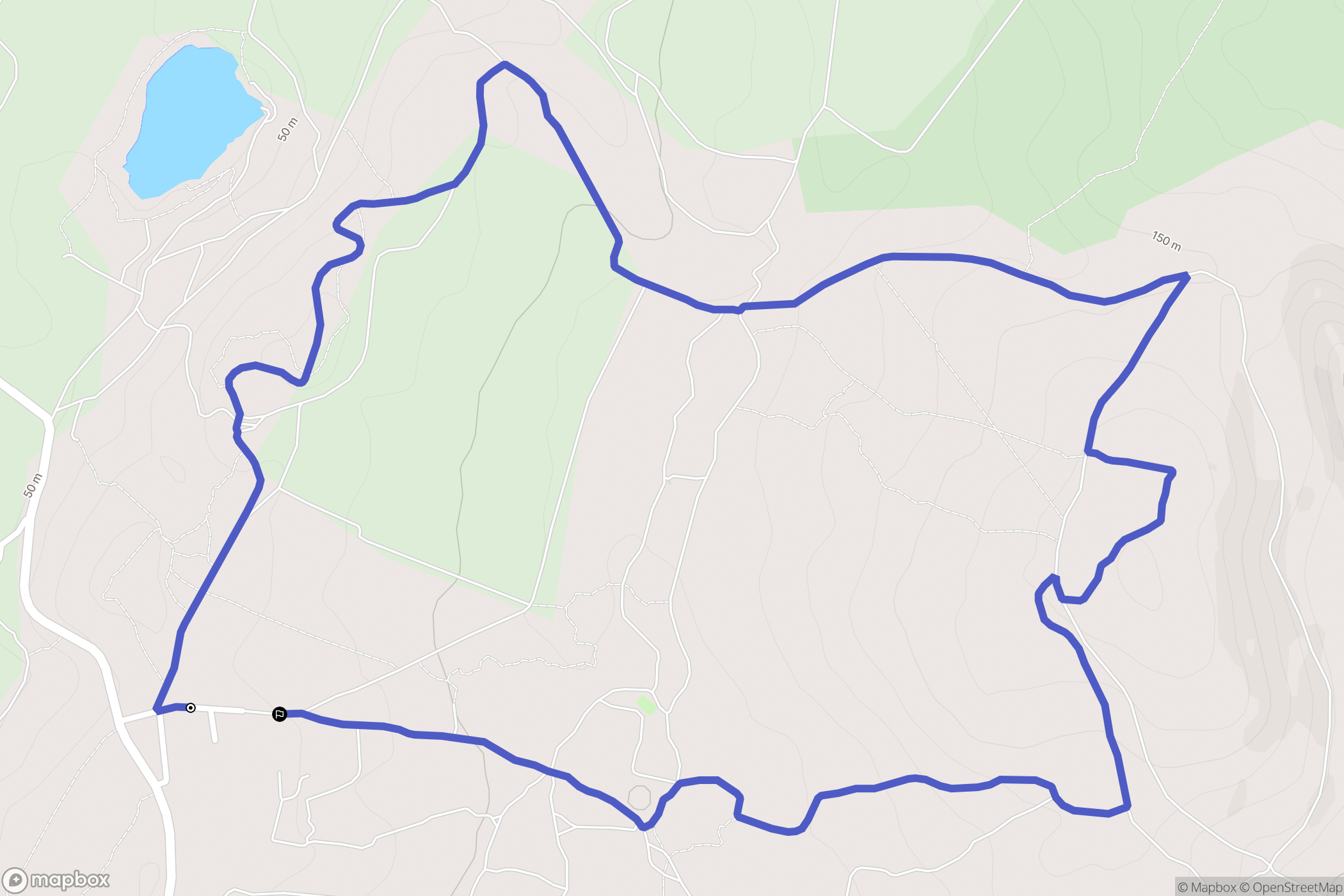 Villeveyrac : carte du parcours de randonnée - France