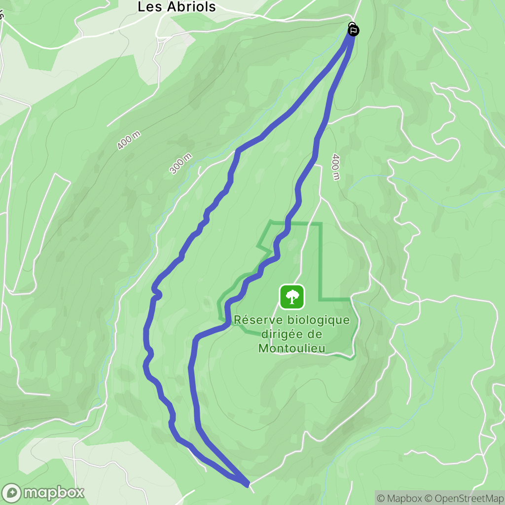 Castelnau-de-Montmiral : carte du parcours de randonnée - France