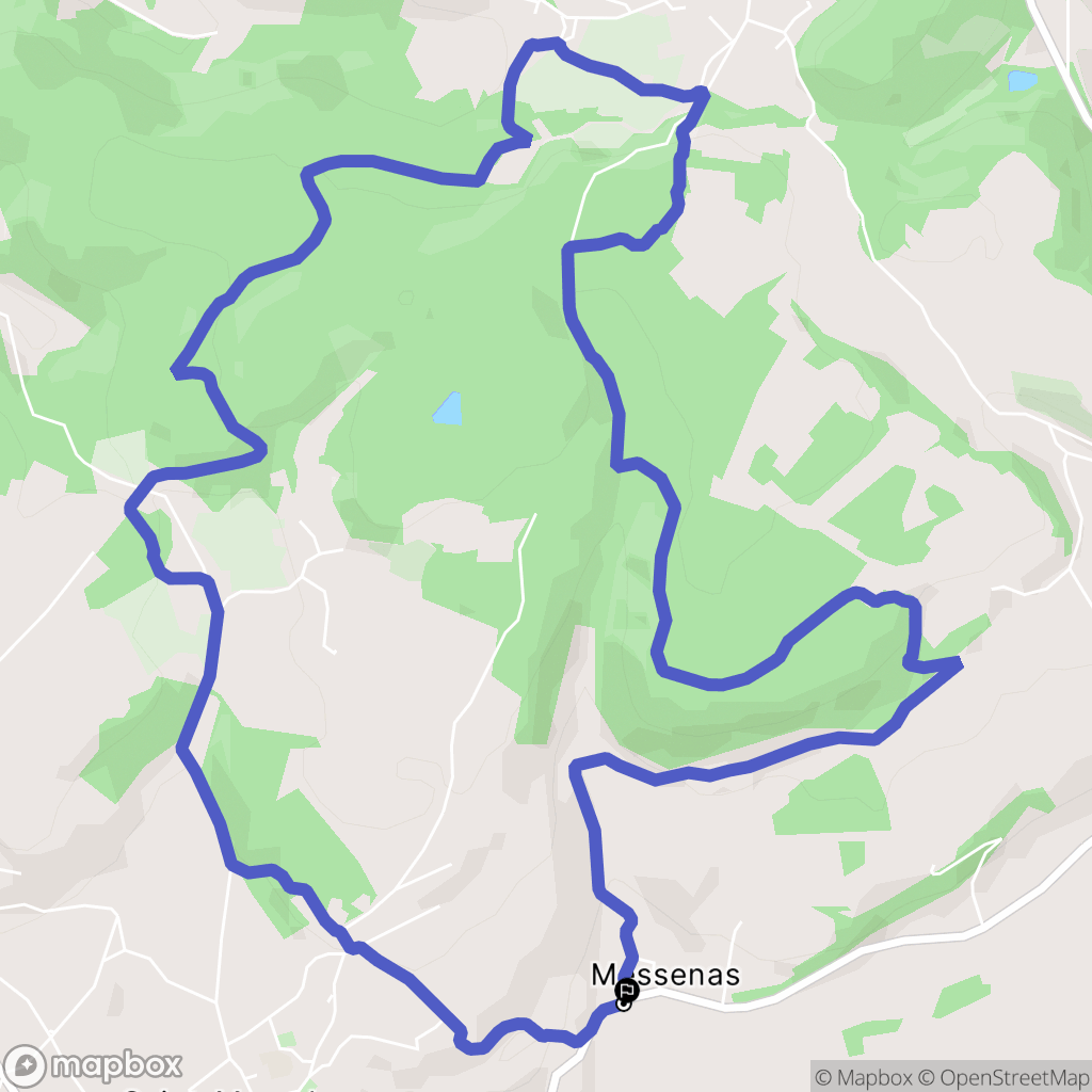 Saint-Marcel-Bel-Accueil : carte du parcours de randonnée - France