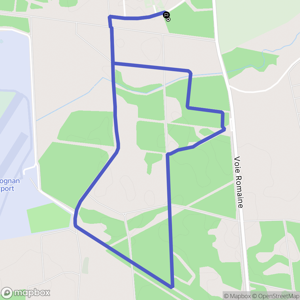 Martillac : carte du parcours de randonnée - France