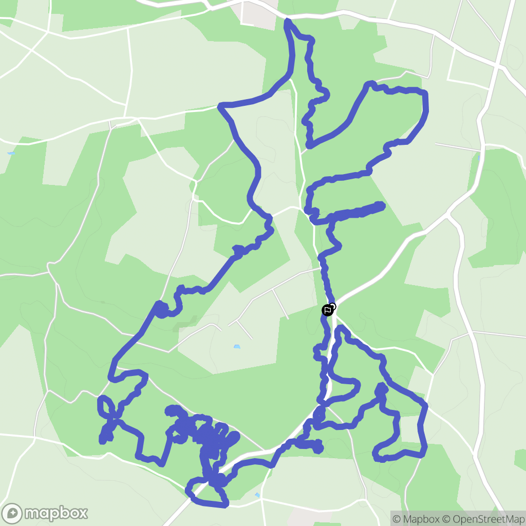 Chérac : carte du parcours de randonnée - France