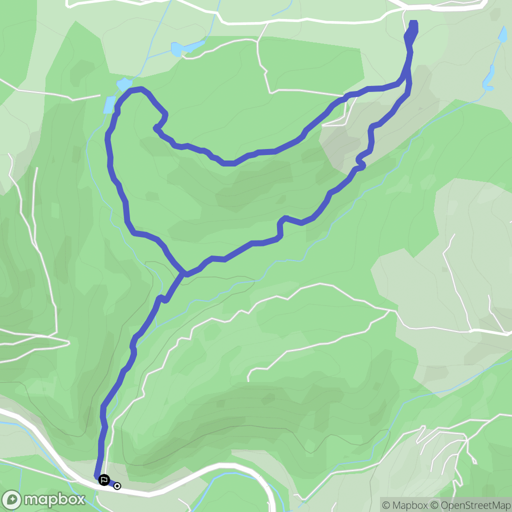 Villeneuve : carte du parcours de randonnée - France