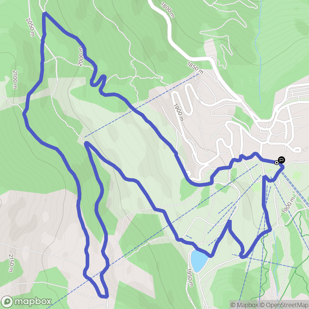 Risoul : carte du parcours de randonnée - France