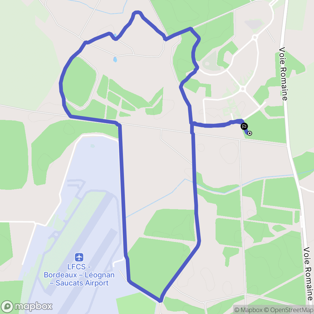 Martillac : carte du parcours de randonnée - France
