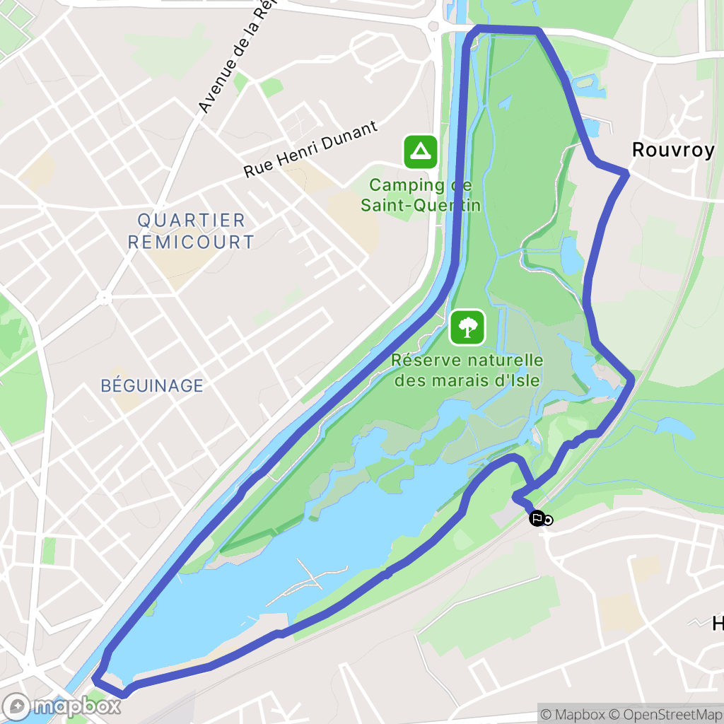 Harly : carte du parcours de randonnée - France