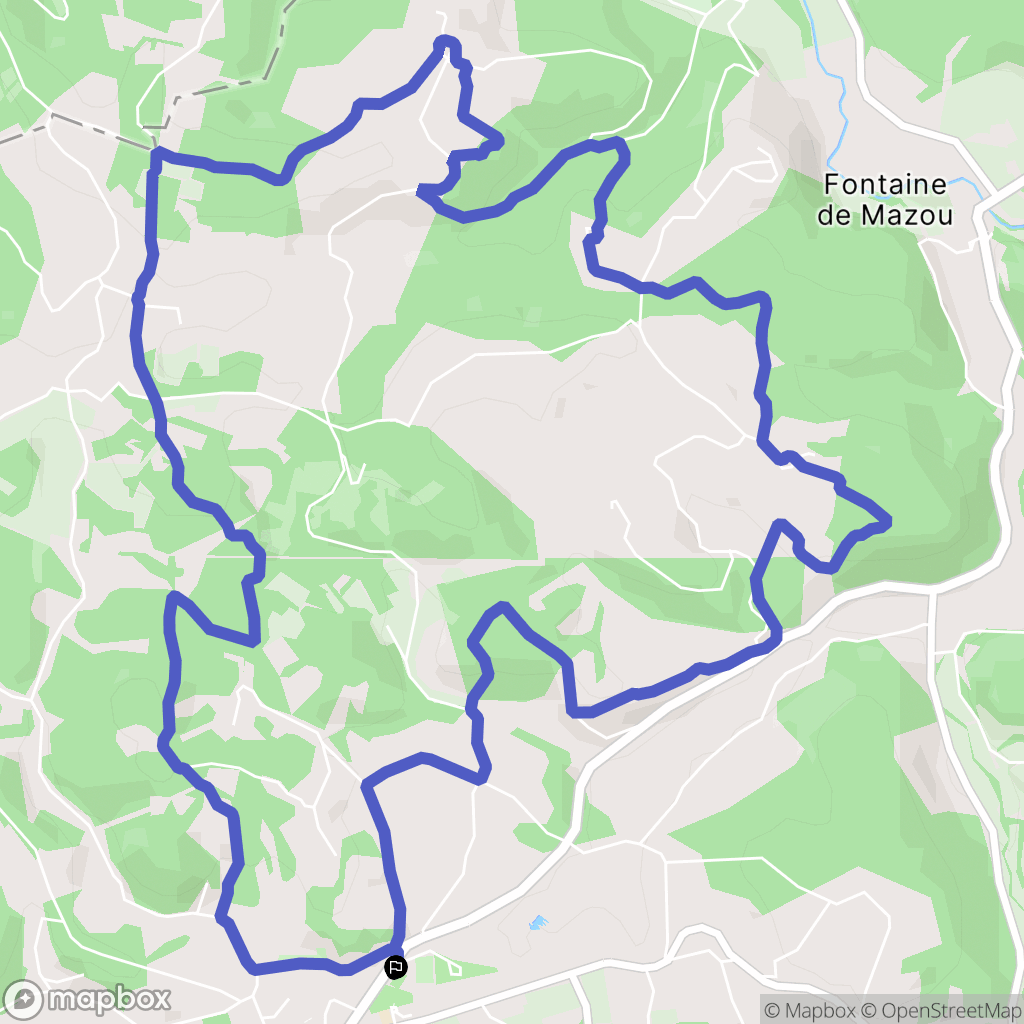 Salviac : carte du parcours de randonnée - France