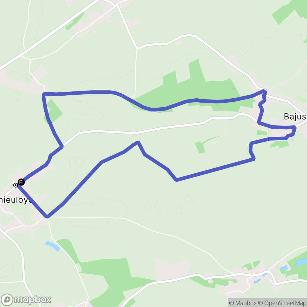 La Thieuloye : carte du parcours de randonnée - France