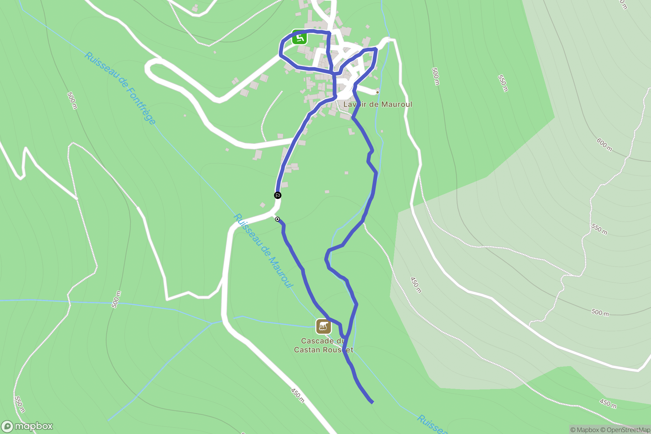 Saint-Julien : carte du parcours de randonnée - France