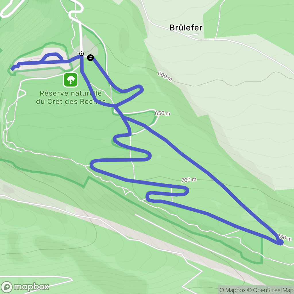 Pont-de-Roide : carte du parcours de randonnée - France