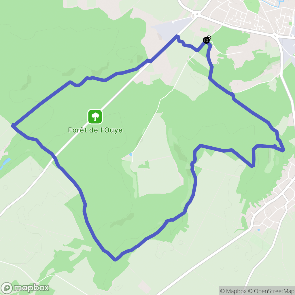 Dourdan : carte du parcours de randonnée - France