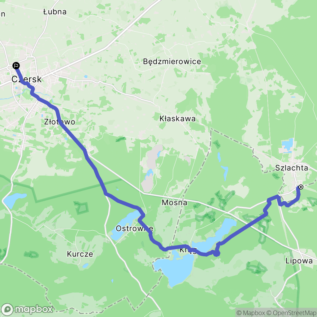 Szlachta: mapa trasy - Poland