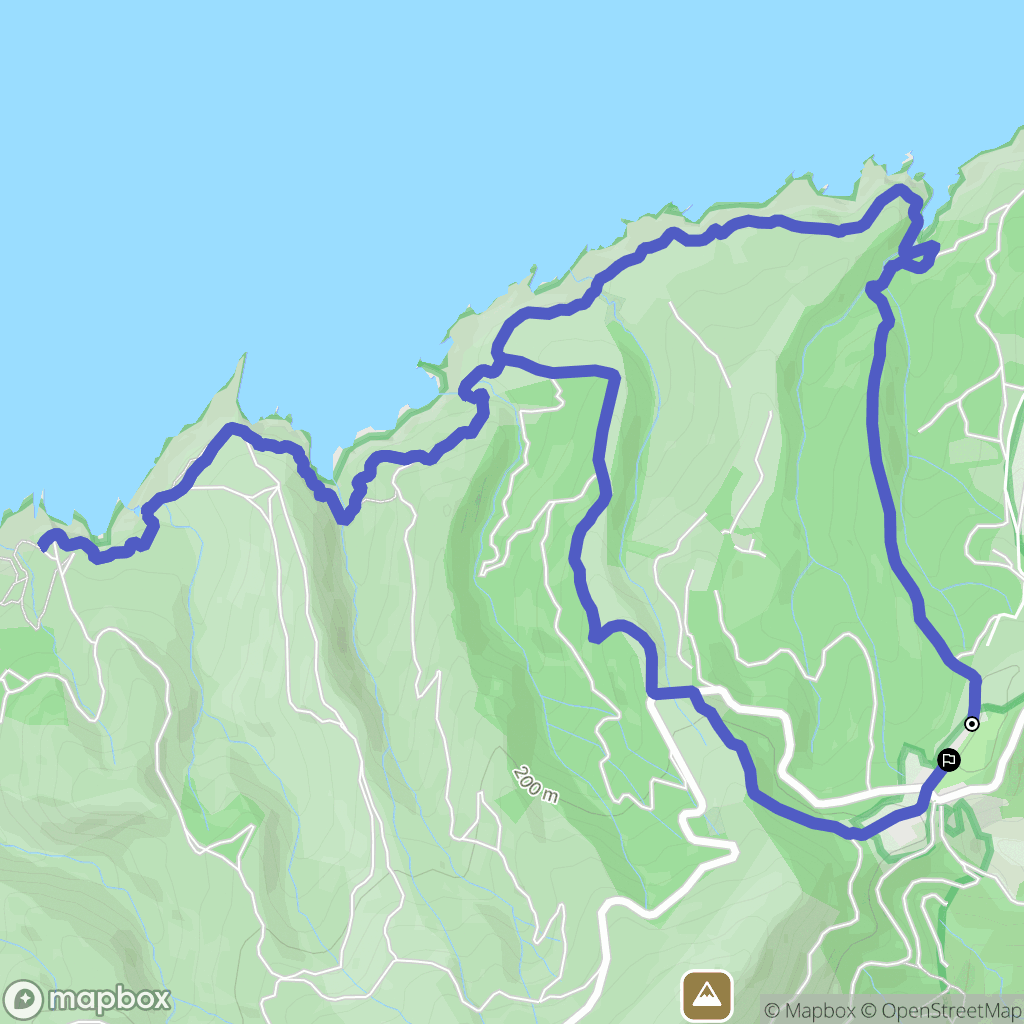 Irun : carte du parcours de randonnée - Spain