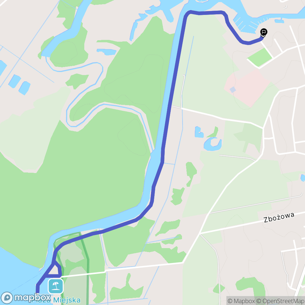 Węgorzewo: mapa trasy - Poland