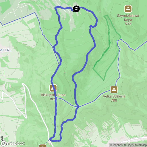 Jarnołtówek: mapa trasy - Poland
